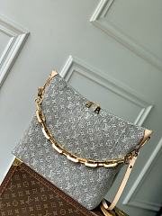 Louis Vuitton LV Coussin Hobo MM Washed Gray 38x33x10cm - 1
