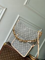 Louis Vuitton LV Coussin Hobo MM Washed Gray 38x33x10cm - 4