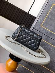 Chanel 25s Flap Bag Black Lambskin 20x11x5.5cm - 2