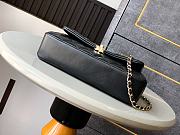 Chanel 25s Flap Bag Black Lambskin 22.5x14x5.8cm - 5