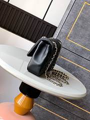 Chanel 25s Flap Bag Black Lambskin 22.5x14x5.8cm - 2