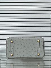 Hermes Birkin 25 Bag Grey Ostrich Gold 25cm - 6