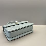 Chanel Trendy Top Handle Light Blue Lambskin Bag 25cm - 6