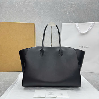 The Row Marlo 17 Bag Black Leather 43x9x37cm