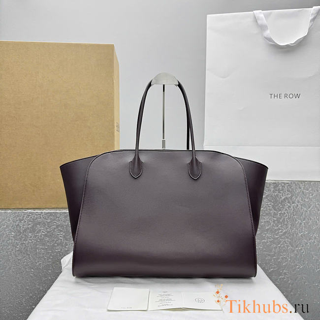 The Row Marlo 17 Bag Dark Brown Leather 43x9x37cm - 1