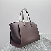 The Row Marlo 17 Bag Dark Brown Leather 43x9x37cm - 6