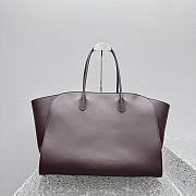 The Row Marlo 17 Bag Dark Brown Leather 43x9x37cm - 5