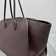 The Row Marlo 17 Bag Dark Brown Leather 43x9x37cm - 4
