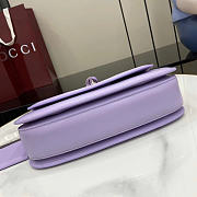 Gucci Bamboo Diva Medium Bag Purple 26.6x13x8cm - 5
