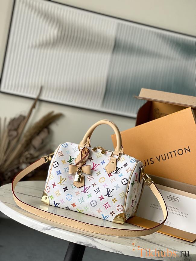 Louis Vuitton LV x TM Speedy 25 White 25x19x15cm - 1