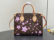 Louis Vuitton LV x TM OnTheGo PM Sakura Brown 25x19x11.5cm - 5