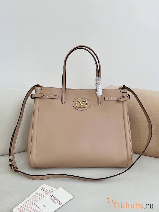 Valentino Garavani Antibes Medium Shopping Bag Nude 35x29x18cm - 1