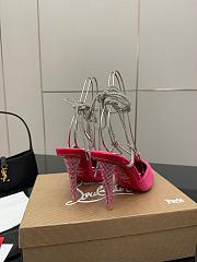 Christian Louboutin Astrid 85 Crystal Velvet Heeled - 5