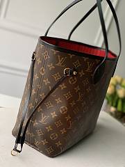Louis Vuitton LV Neverfull MM Monogram Black Strap 32x27x14cm - 5