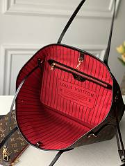 Louis Vuitton LV Neverfull MM Monogram Black Strap 32x27x14cm - 3