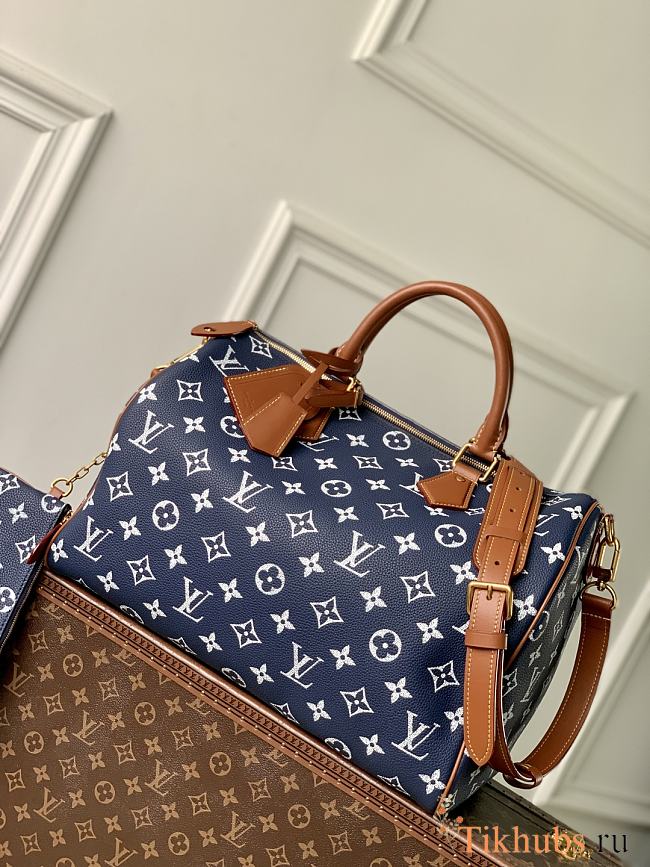 Louis Vuitton LV Speedy P9 Blue Bandoulière 40 40x26x23cm - 1