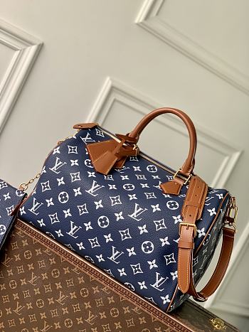 Louis Vuitton LV Speedy P9 Blue Bandoulière 40 40x26x23cm