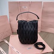 Miu Miu Medium Bucket Bag Black 20x18x14cm - 2