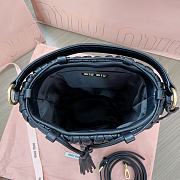 Miu Miu Medium Bucket Bag Black 20x18x14cm - 5