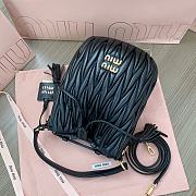 Miu Miu Medium Bucket Bag Black 20x18x14cm - 6