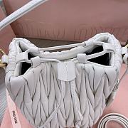 Miu Miu Medium Bucket Bag White 20x18x14cm - 3