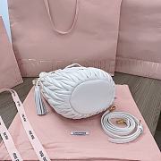 Miu Miu Medium Bucket Bag White 20x18x14cm - 2