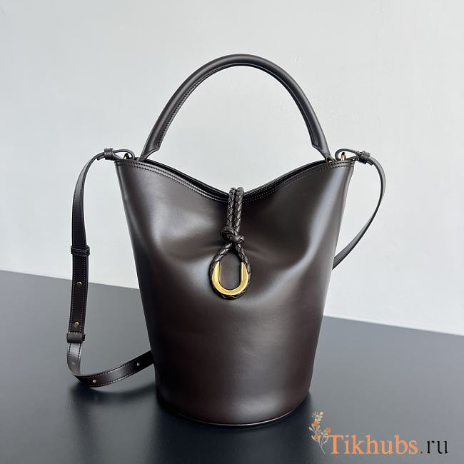 Bottega Veneta Medium Liberta Bucket Brown 30x18x18cm - 1