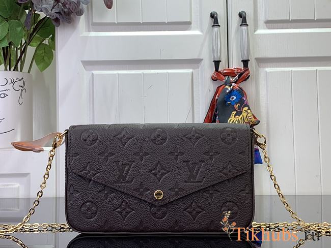 Louis Vuitton LV Félicie Pochette Chocolate Brown 21x12x3cm - 1