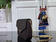 Louis Vuitton LV Félicie Pochette Chocolate Brown 21x12x3cm - 5