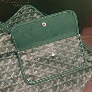 Goyard Goyardine Green Sac Hardy PM Bag 41x30x18cm - 2