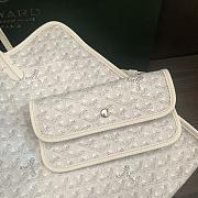 Goyard Goyardine White Sac Hardy PM Bag 41x30x18cm - 2