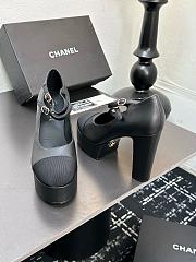 Chanel Mary Janes Black Heel 12.5cm - 5