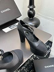 Chanel Mary Janes Black Heel 12.5cm - 4