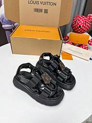 Louis Vuitton LV Black Sandal - 1