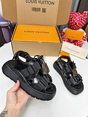 Louis Vuitton LV Black Sandal - 3