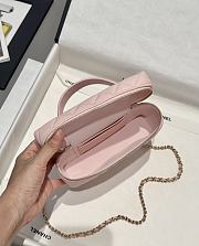 Chanel Top Handle Vanity Case Pink Caviar 17x19.5x5.5cm - 4