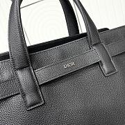 Dior Medium Normandie Tote Bag Black Icons Calfskin 42x27.5x17cm - 2