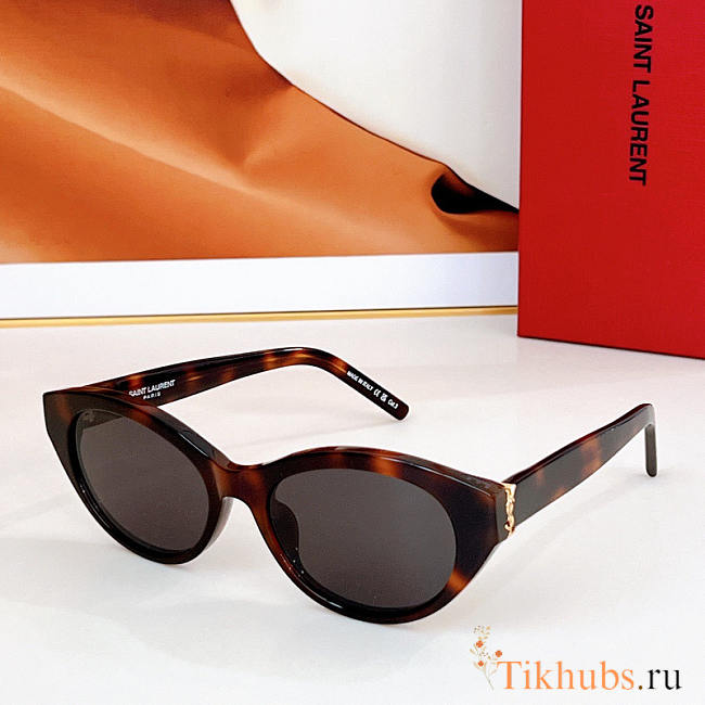 YSL Havana Oval Sunglasses - 1