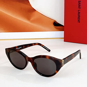 YSL Havana Oval Sunglasses
