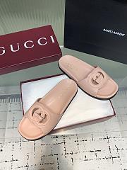Gucci Pink Slides - 3