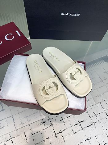 Gucci White Slides