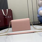 Gucci GG Emblem Wallet On Chain Pink 20x13x4cm - 5
