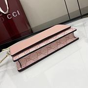 Gucci GG Emblem Wallet On Chain Pink 20x13x4cm - 4