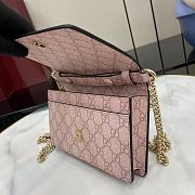 Gucci GG Emblem Wallet On Chain Pink 20x13x4cm - 3