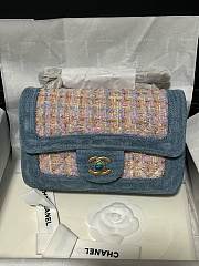 Chanel Mini Flap Bag Denim Tweed 20cm - 1