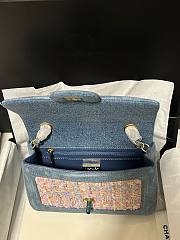 Chanel Mini Flap Bag Denim Tweed 20cm - 2