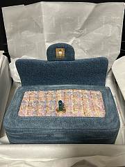 Chanel Mini Flap Bag Denim Tweed 20cm - 3