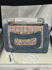 Chanel Mini Flap Bag Denim Tweed 20cm - 4