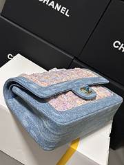 Chanel Medium Flap Bag Denim Tweed 25cm - 5
