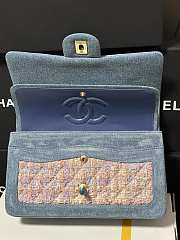 Chanel Medium Flap Bag Denim Tweed 25cm - 4